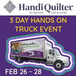 Handi Quilter 3-Day Hands On Truck Event