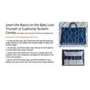 Baby Lock Serger and Cover Hem Basics Virtual Workshop with Milinda Stephenson