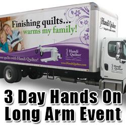 handi quilter 3 day truck event