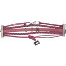 Amanda Jayne Love Sew & Machine Charm Bracelet w/Leather Strap (Pink)