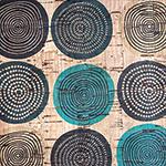 Cork Fabric Circles Pattern