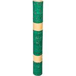 Rolled Cork Fabric Emerald and Silver Pattern CACORKEM