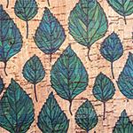 Cork Fabric Leaves Pattern CACORKLE