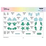 Brother Disney Cinderella and Ariel Paper Craft Collection for ScanNCut Activation Card, CanvasWorkspace, 30 Patterns