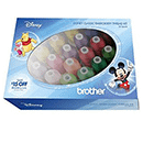 Brother Disney Classic Embroidery Thread Kit - Includes 24 High Shine Mini-King Spools (ETPDISCL24)