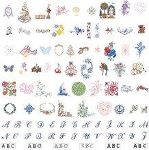 136 built in embroidery designs