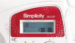 Direct 10-key stitch selection and large LCD display screen