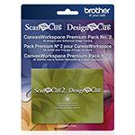 Brother Premium Pack 2 for ScanNCut and DesignNCut machines, 25 Canvas Patterns