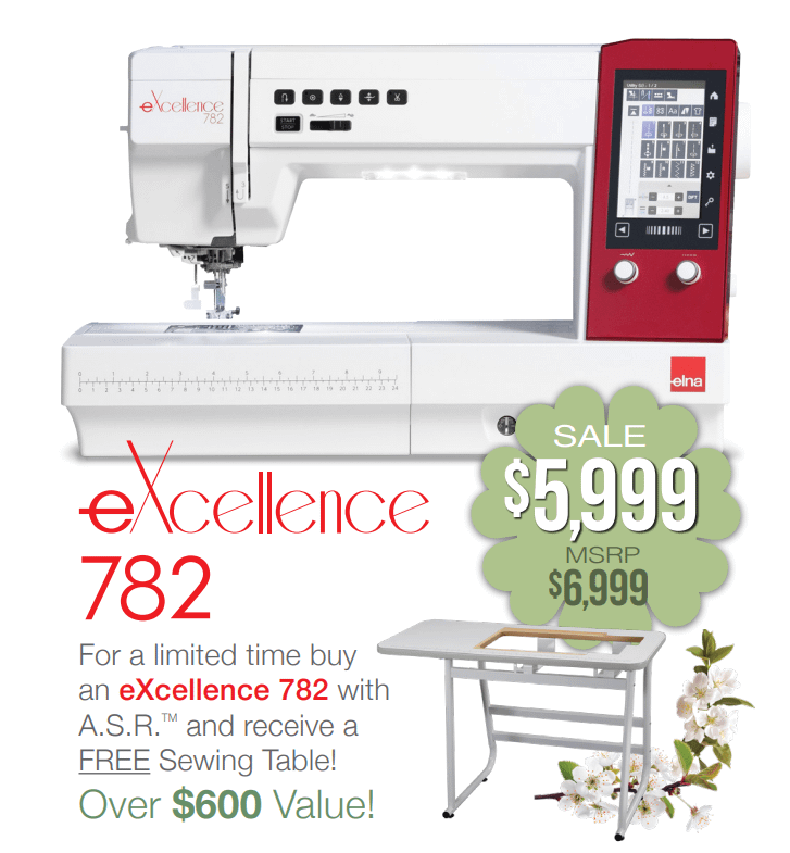 Elna eXcellence 782 Sewing and Quilting Machine