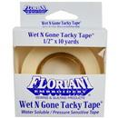 Floriani Wet N Gone Tacky Water Soluble Stabilizer 1/2in x 10 yds.