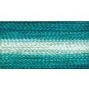 V69 - Floriani Variegated Embroidery Thread, Aquamarine Stripe, 1,100yd spool