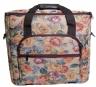 Hemline 2pcs Cream Floral Tapestry Trolley Bag