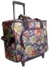 Hemline Blue Floral Sewing Machine Trolley MR4680.WC16