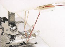 Janome 405 Convenient one-hand thread cutter