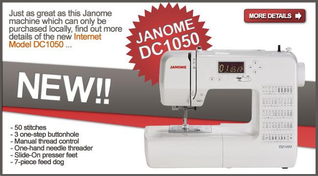The Janome DC 1050 can be shipped to you.