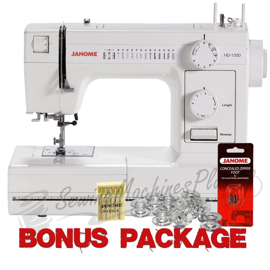 Janome HD1000 Mechanical Sewing Machine w/ Free Bonus Package!