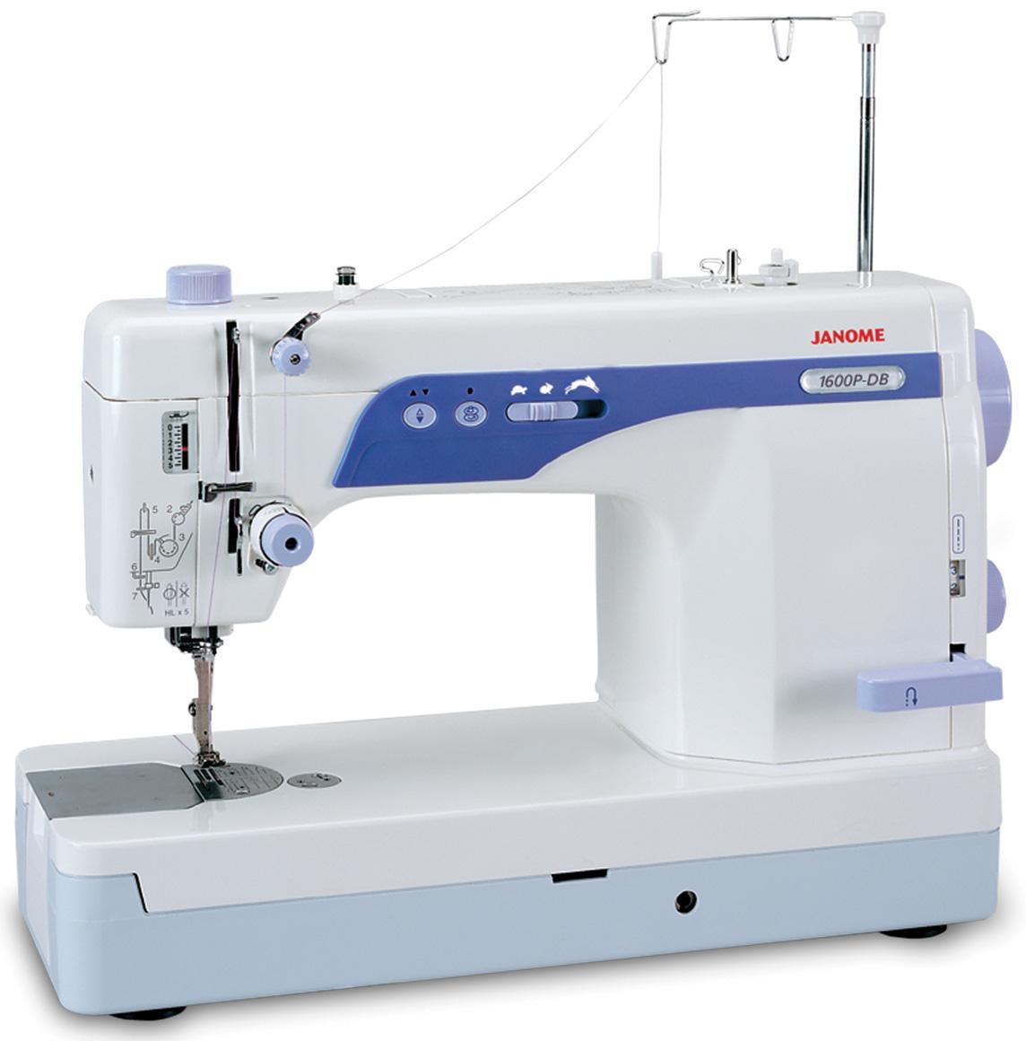 Janome 1600P-DB High Speed Sewing Machine w/ Sewing Basket, 7