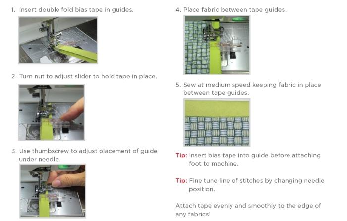 Janome Taping Guide Foot for 7mm and 5mm Models - 202311009