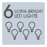 6 Ultra Bright LED Lights