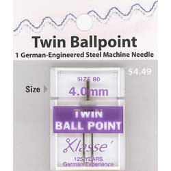 Singer 4mm Twin Stretch Sewing Machine Needle Size 80/11