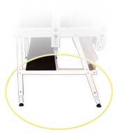 Sturdy Frame Design with Height Adjustable Legs