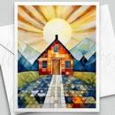 Quilted Cabins II 5 Card Box Collection