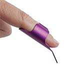 Sew-E-Z Fingerthing Thread Controller, Awl and Fabric Pusher. Purple, Adjusts to Fit