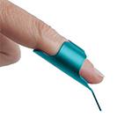 Sew-E-Z Fingerthing Thread Controller, Awl and Fabric Pusher. Teal, Adjusts to Fit