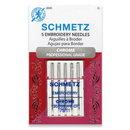 Schmetz 75/11 Chrome Embroidery Needles-5 PK. (9436)