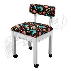 Sewing Chair – Model 6106 – Jewel Red Cats Meow – Arrow – My Sewing Room