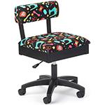 Arrow Height Adjustable Hydraulic Sewing Chair H7013B (Notions Fabric)