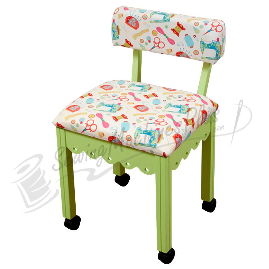 Oak Sewing Chair White - Riley Blake Sewing Notions
