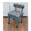 Arrow 6106 Red or 6109 Blue Sewing Chair - Cats Meow Print