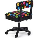 (1) Arrow Height Adjustable Hydraulic Sewing Chair H8013 (Button Fabric)