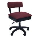 H8150 Arrow Adjustable Height Hydraulic Sewing and Craft Chair - Crown Ruby