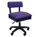 (8) H8160 Arrow Adjustable Height Hydraulic Sewing and Craft Chair - Royal Purple