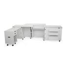 Kangaroo Sewing Furniture Aussie Studio and Dingo II WHITE Sewing Cabinets with Air Lift (AS-WHT)