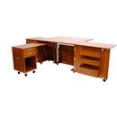 Kangaroo Sewing Furniture Dingo II and Aussie II Bundle Cabinet Set (Teak)