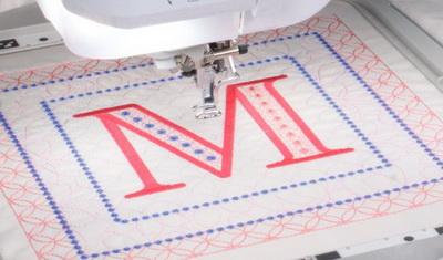 Quilting Around an Embroidery Pattern