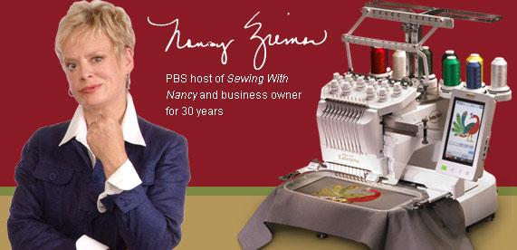 Click for larger view - Nancy Zieman, PBS host of Sewing with Nancy and business owner