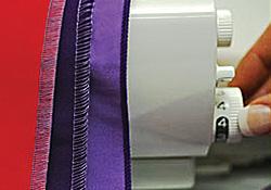 Dial Adjustable Stitch Length and Automatic Rolled Hem