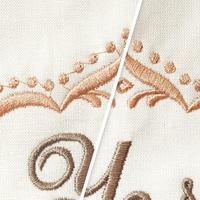 Clean and brilliant embroidery