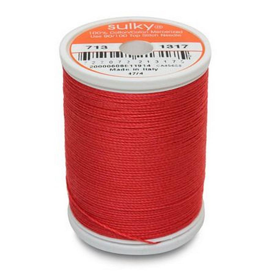 Cotton Thread 12wt 330yd 3ct POPPY