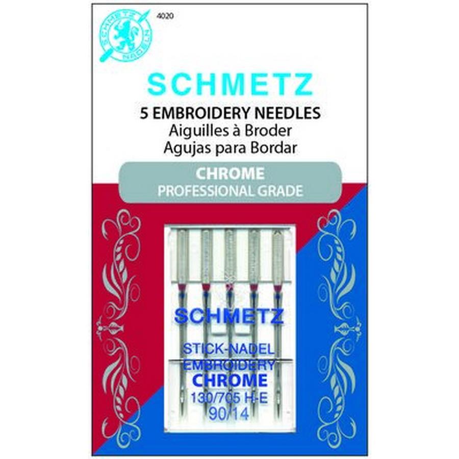 Schmetz Chrome Universal Machine Needles-Size 90/14 5/Pkg