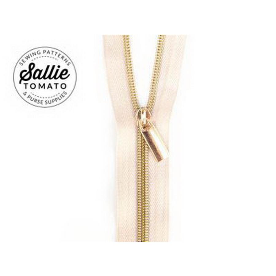 Sallie Tomato Zippers by the yard Beige/Gold ZBY5C22 — Rocking Chair Quilts