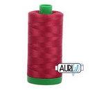 Aurifil Cotton Mako Thread 40wt 1000m Box of 6 BURGUNDY
