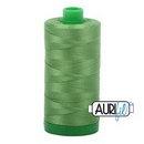 Aurifil Cotton Mako Thread 40wt 1000m Box of 6 GRASS GREEN