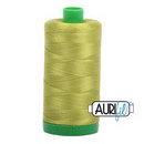 Aurifil Cotton Mako Thread 40wt 1000m Box of 6 LIGHT LEAF GREEN