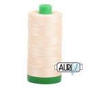 Aurifil Cotton Mako Thread 40wt 1000m Box of 6 BUTTER