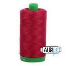 Aurifil Cotton Mako Thread 40wt 1000m Box of 6 RED WINE